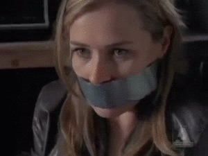 Duct taped mouth