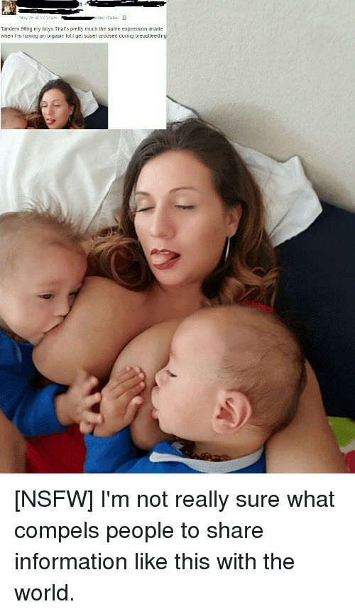 Breastfeeding orgasm