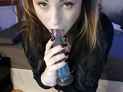 Baby with a Big Tits in Plaid Shirt Sucks Dick And Takes Sperm in www.bangxxxbang.com